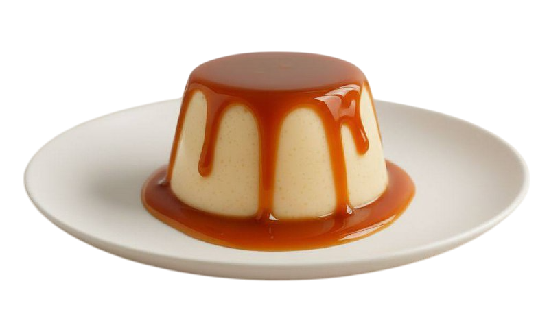 Panna cotta con caramello salato